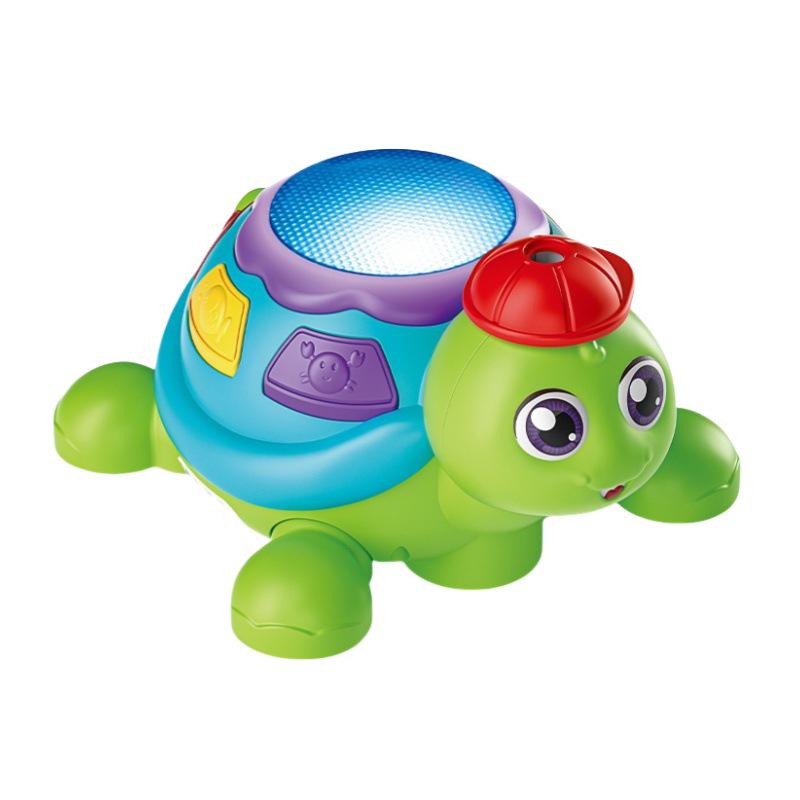 Adorable Electric Blowing Turtle: Children's Educational Light-Up Toy for Birthdays & Kids' Day