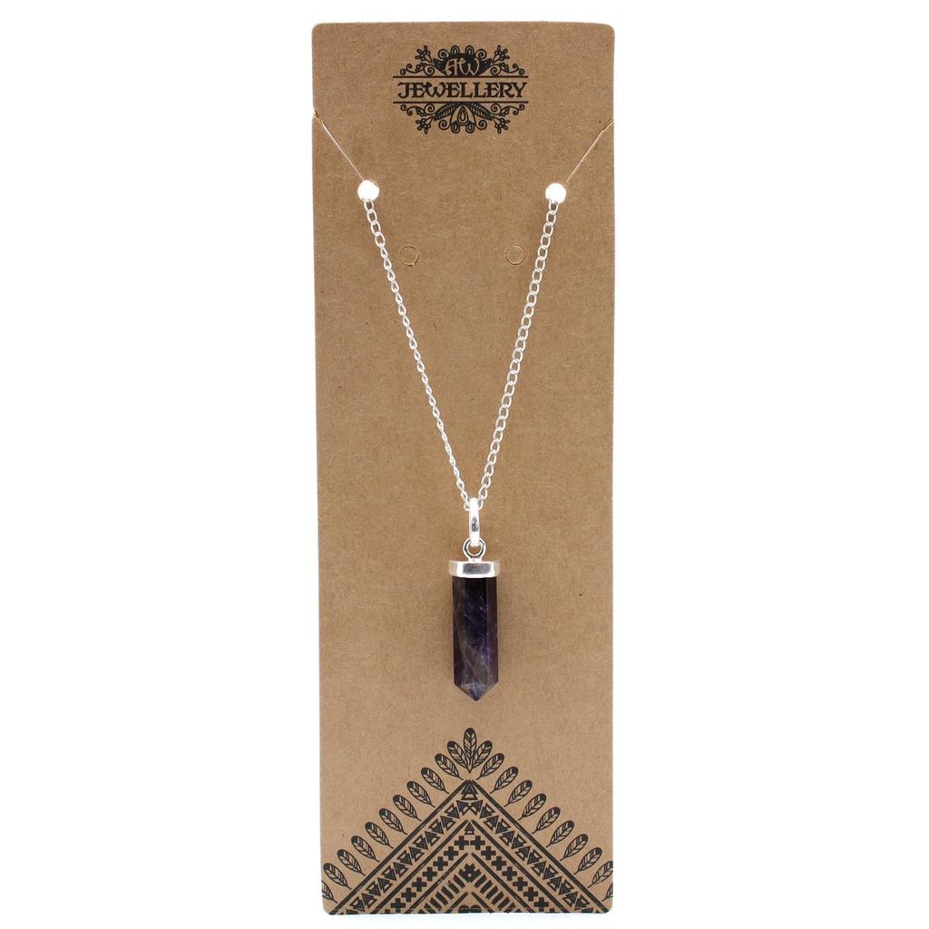 Amethyst Pendant, Gemstone Point