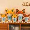 New Cute Fox Family Plush Toys Cute Animal Pillow Filling Soft Doll Grasping Machine Doll Throwing Toy Children's Gift