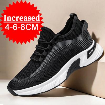 Scarpe da Ginnastica alla Moda Scarpe con Rialzo da Uomo Tacchi Nascosti Scarpe che Aumentano l'Altezza Solette 8CM Scarpe Sportive Traspiranti in Rete per Aumentare l'Altezza