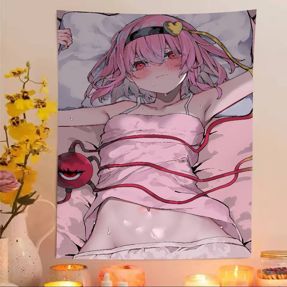 XXL Fashion Hot Popular Touhou Project Tapestry Anime Surrounding Bedroom Study Home TapestryRoom Dormitory Game Room Decoration