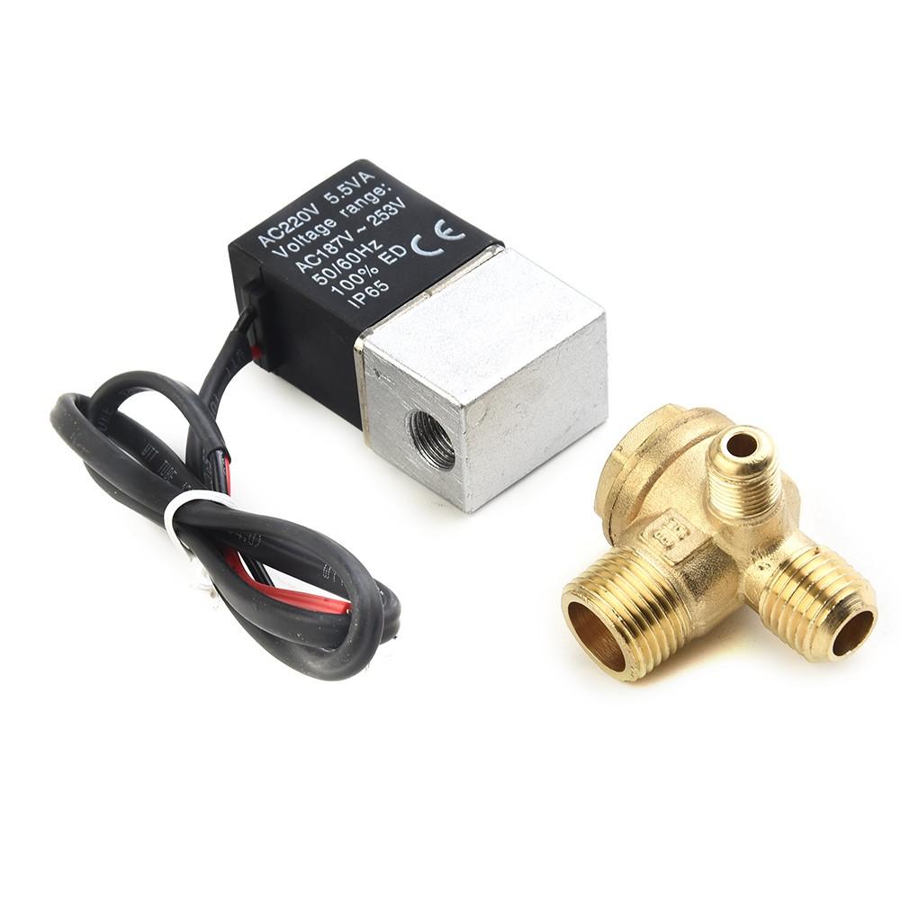 Bezolejový elektromagnetický ventil 1PCS 2cestný normálně uzavřený mosaz