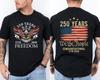 250 Years Of Independence America 250th Years Anniversary Bald Eagle 2 Sided Tee Unisex T-Shirt