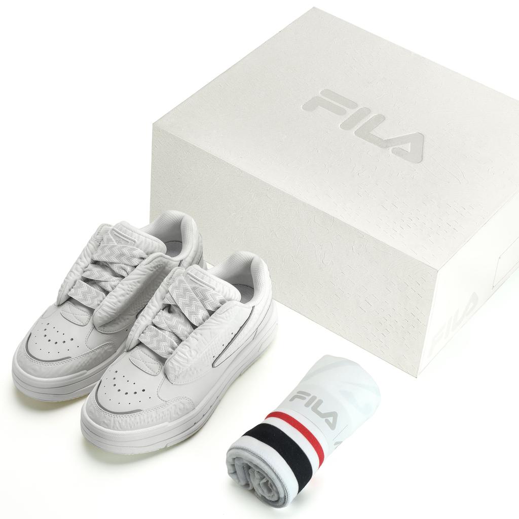 New FILA MIX White Dancer Coverage Low Top Skateboard Shoes Men's Snow Box F12M332206FSW
