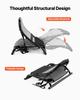 Kayak Seat, 1 Pack 34 mm Raised Height, Universal Foldable Canoe Seat with Adjustable Back Support, Adjustable Straps, and Aluminum Alloy Frame for