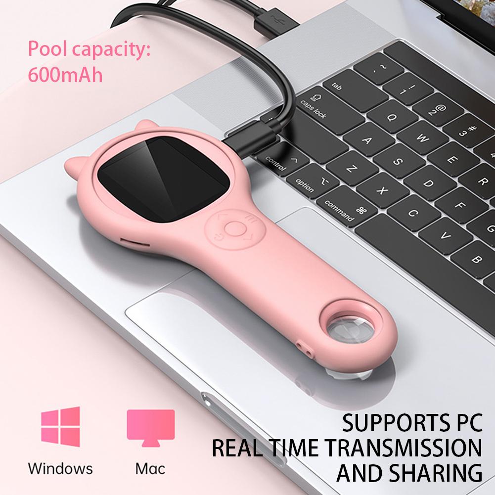 500X Magnification Portable Handheld Digital Microscope Lightweight Magnifying Glass With 8 LEDs For Boys Girls