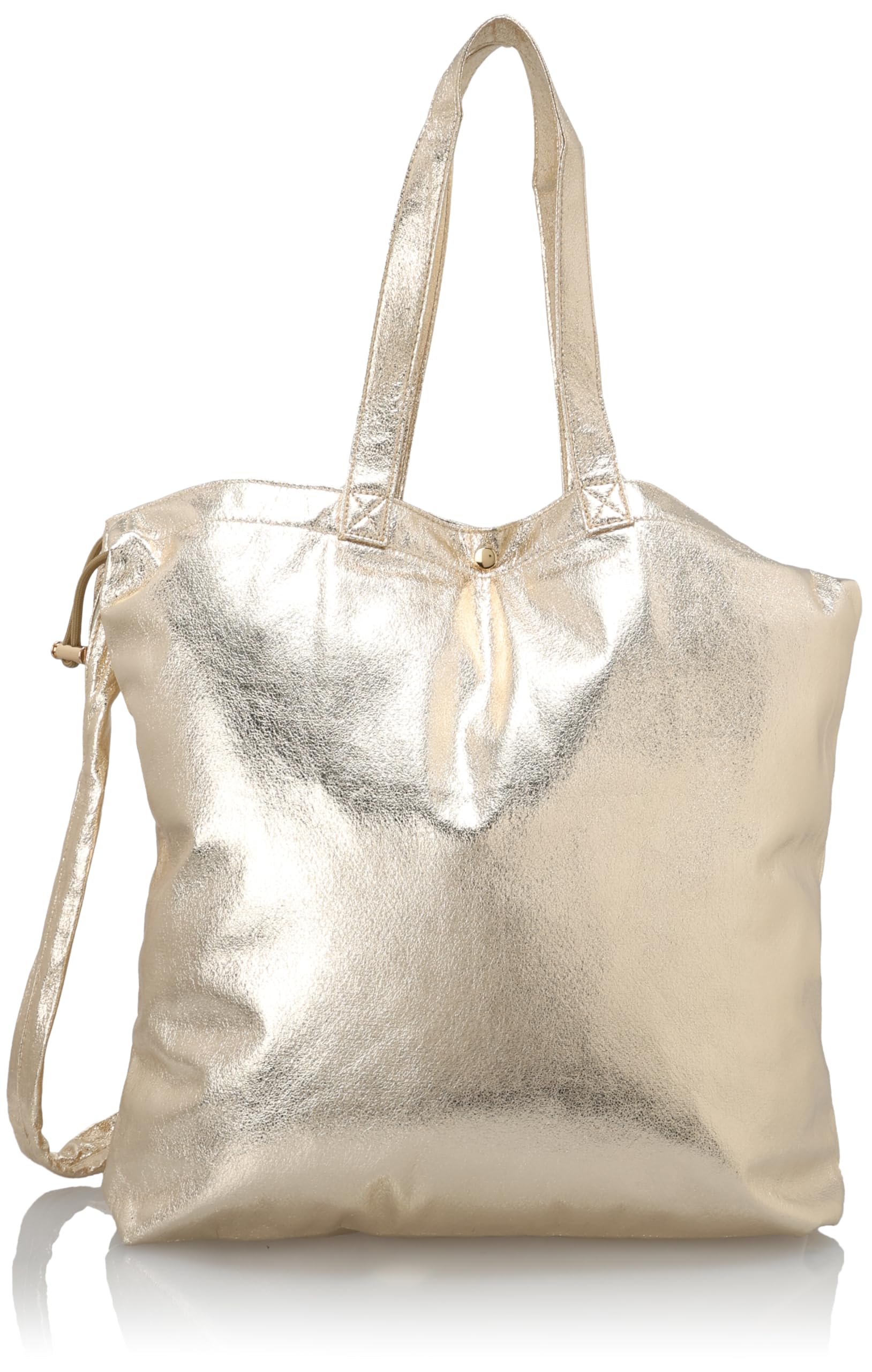 

[Kashkash] Metallic Shirring Pocketable Tote 01-00-80960 GD
