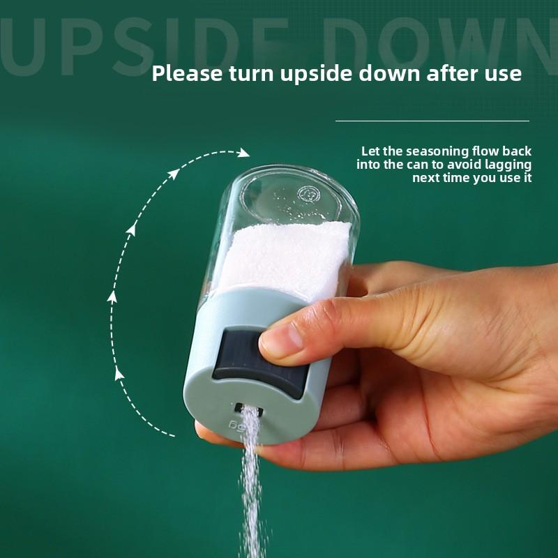 Modern Simple Plastic Kitchen Salt Shaker for Solid Seasoning, Moisture-proof and Quantitative