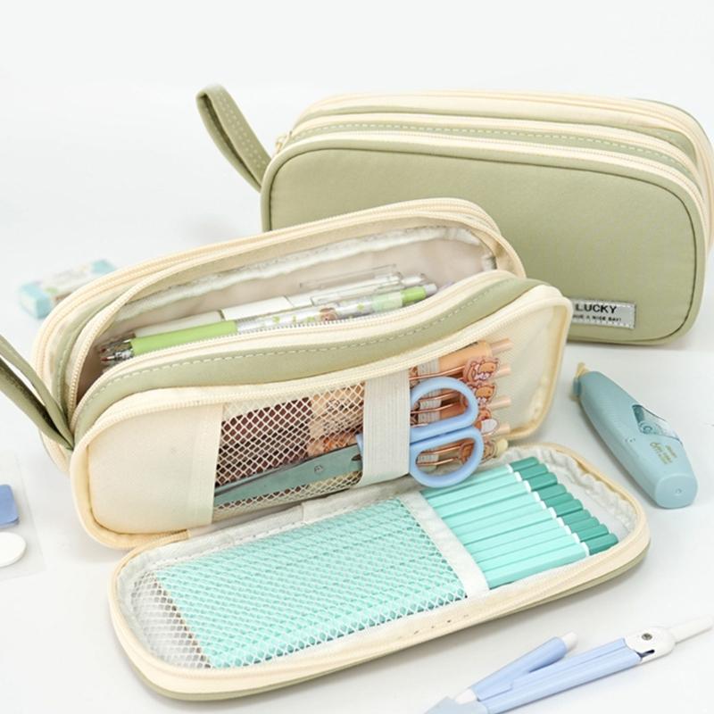 Practical Pencil Case Simple Pencil Bag Large Capacity Pen Case Pen Pouch Aesthetic Pen Bag Pencil Organisers