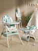 Foldable Portable Baby High Chair with Wheels - Adjustable & Modular Dining Seat for Children