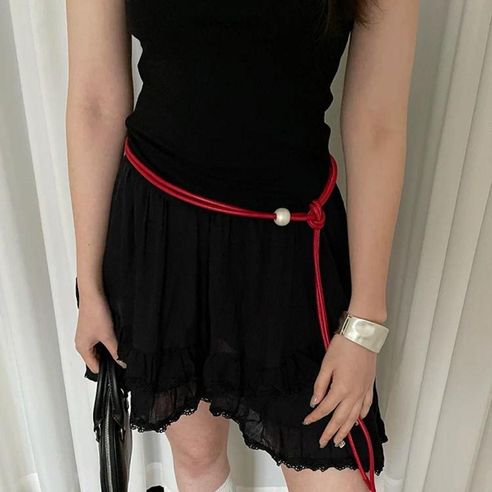 Luxury Waist Rope Waist-Cinching Dress Jeans Belt Simple Women's Belt  Streetwear
