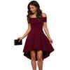 2025 One-Shoulder Bandeau Wrap Dress: European & American Style Sexy Waist-Cinched Evening Gown