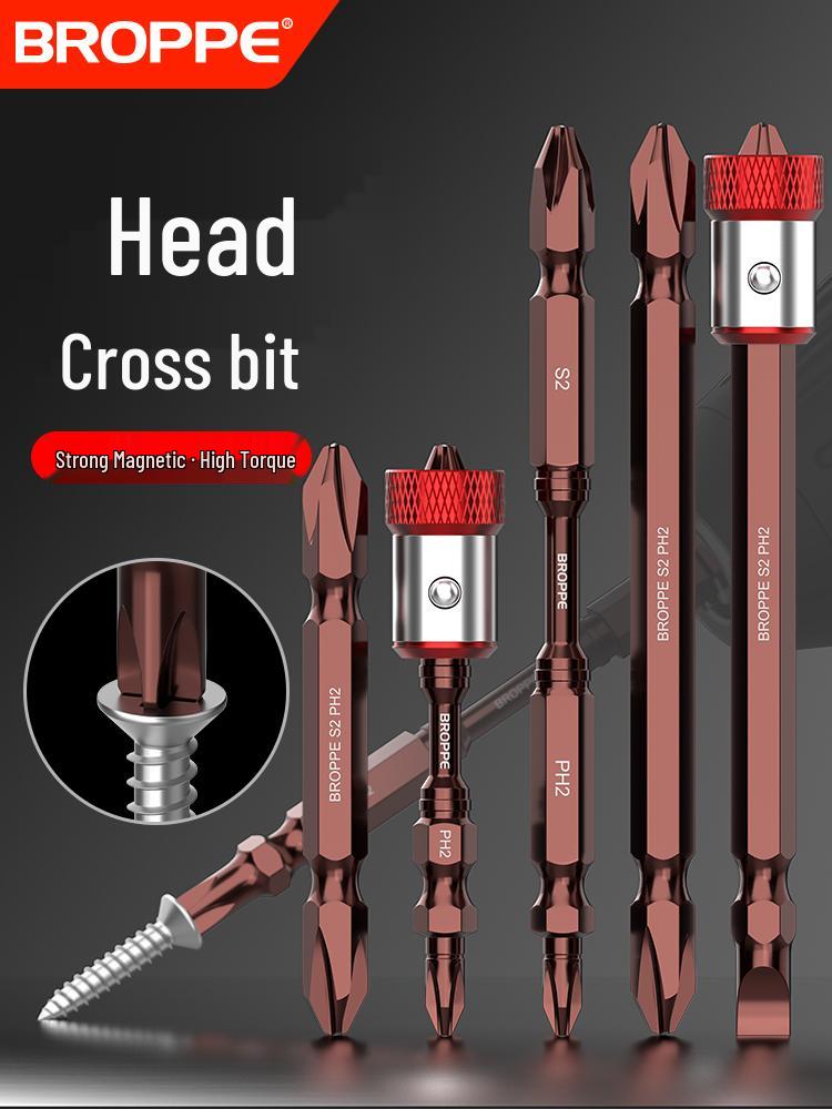 Double-Ended Strong Magnetic Screwdriver Bit Set with Phillips & Flathead Tips