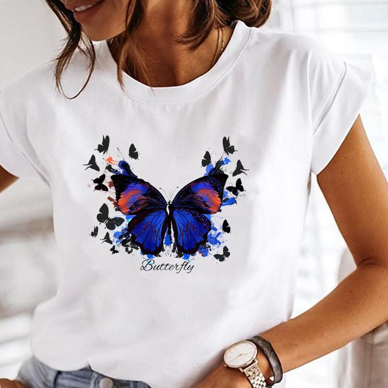 Summer Fashion Tee Top Women Music Love Trend Printing Short Sleeve Print T-shirt  Lady Female Clothing Casual Graphic T-shirt