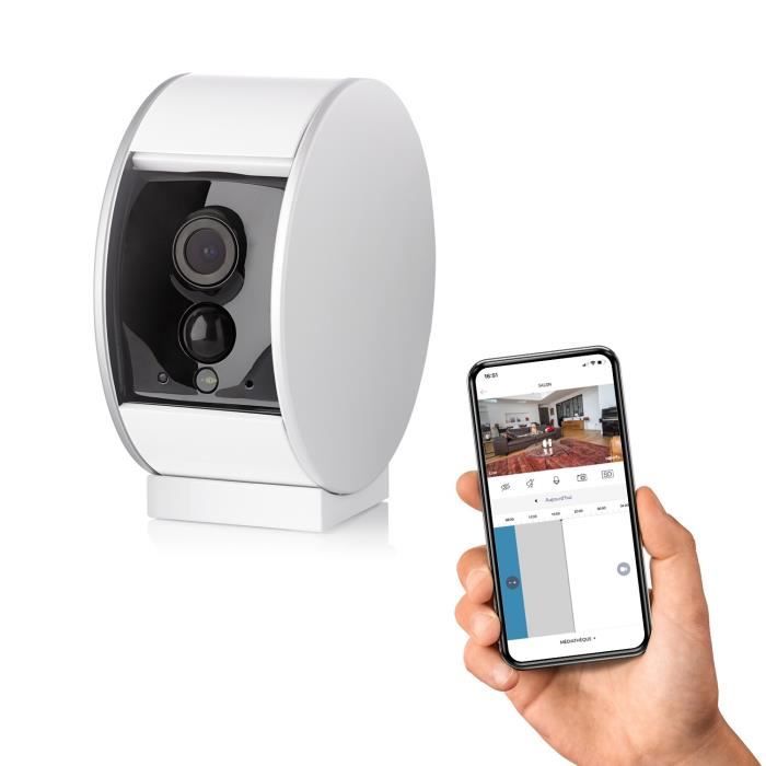 Caméra intérieure Somfy Indoor Camera - Volet motorisé - Détection mouvement - Vision nocturne - Haut-parleur