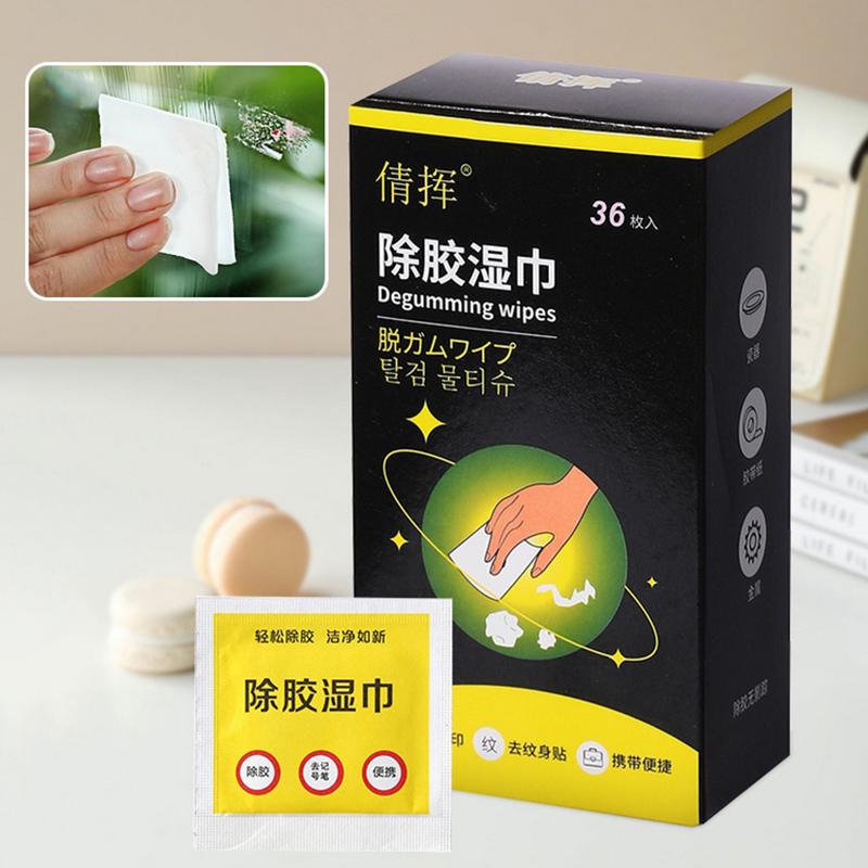 

36 шт. Салфетки для удаления клея и остатков масла Чистящая ткань для автомобиля Липкие спиртовые чистящие хлопковые таблетки Удаляют следы клея 36Pcs