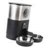 Automatic Cat Feeders for Two Cats 5L Capacity Visable Window Quantitative Feeding Stainless Steel 2 Bowls Timed Pet Food Dispenser