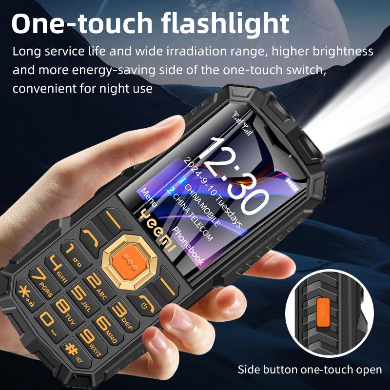 Button Straight Board Mobile Phone, Loud Large Screen, Long Standby, Three-proof Electric Tyrant, Elderly Mobile Phone