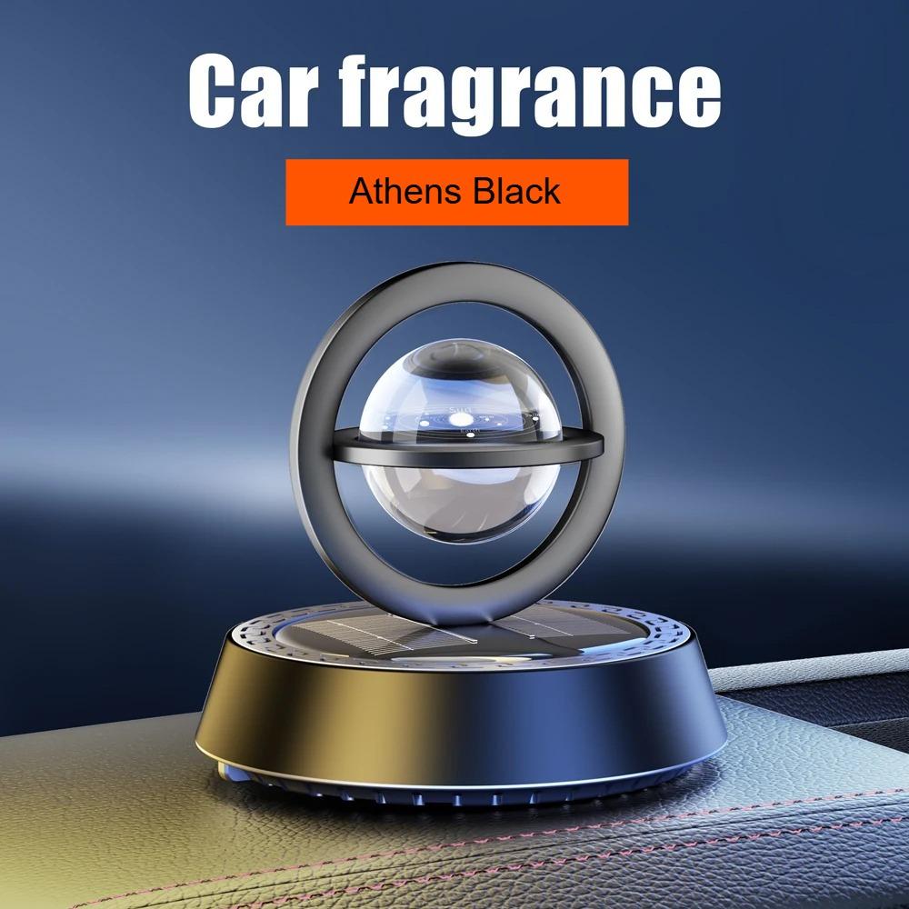 Car Solar Energy Rotate Perfume Aluminium Alloy Interplanetary Suspension Car Diffuser Perfume Accessories Car-mounted Creative Ornaments