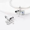 New In copper Charm Airplane Camera Suitcase Love Travel Life Do It Yourself Bead Charms Compatible With Authentic Charm Bead Charms Bracelets Jewelle