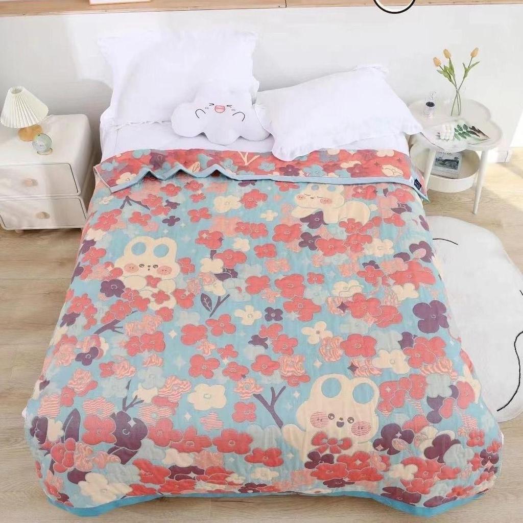 Six-Layer Gauze Adult Blanket, Air Conditioning Blanket, Summer Quilt, Towel Blanket, Gauze Cover Blanket