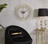 Wall Clock Gold Strips Cm Ø 50X4