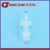 5Pcs Plastic Hose Barb Fitting 332" To 14" Hose ID Connectors Plastic Clear
