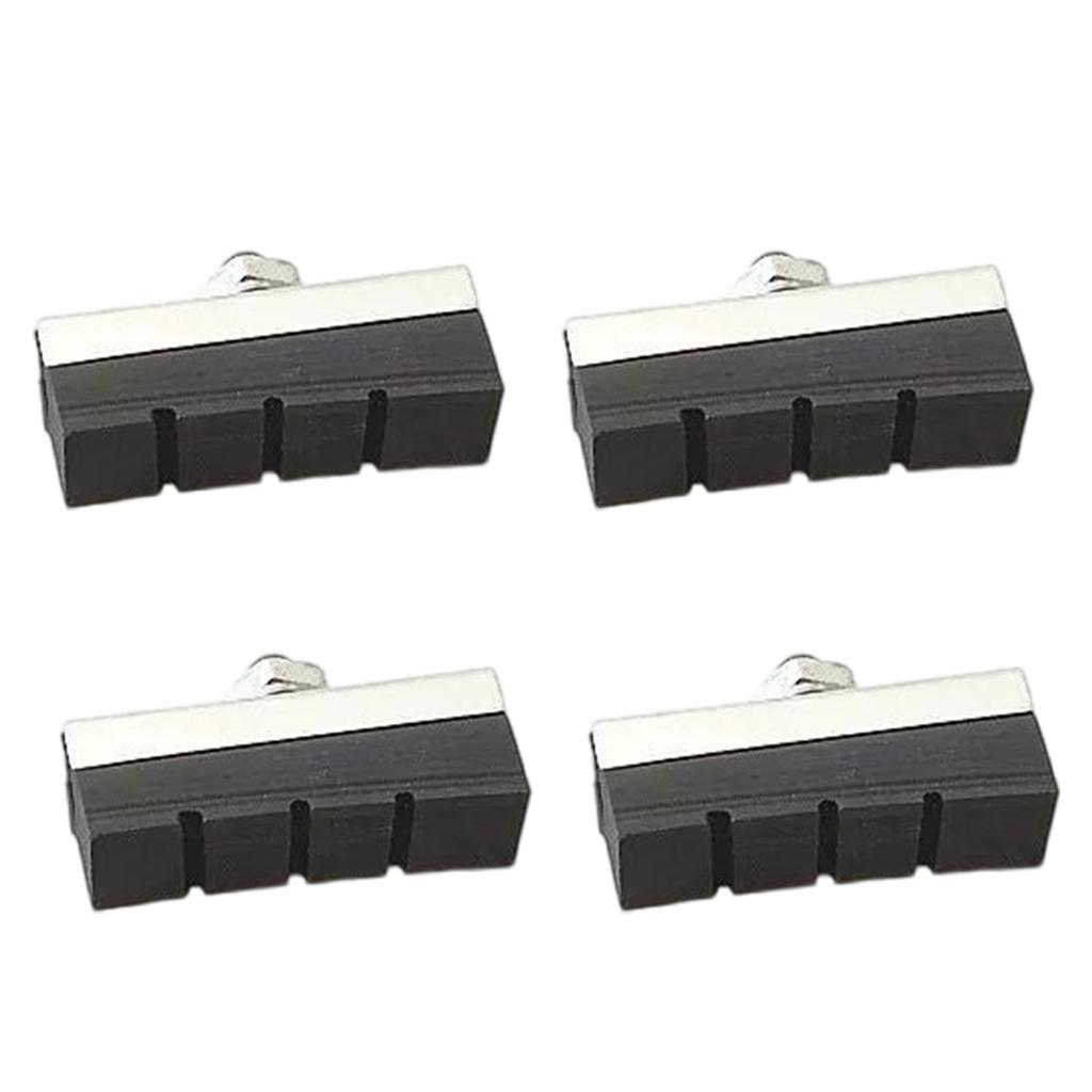 2 Pair V Brake Pads for Bicycles Bikes Brake Shoes Bicycles V Brake Pads Set for Mountain Bicycles Front Back Wheel