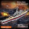 FC4230 Militärschlachtschiff Serie Missouri Schlachtschiff Kreuzer Modellbausteine Bismarck Kreuzer Boot Bausteine Spielzeug Kinder Geschenke