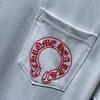 8015 CHROME HEARTS 2026 Sommar Ny Högkvalitativ Bomull Rund Hals Lös Stor Storlek Herr- och Dam-T-shirt Par-T-shirt