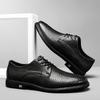 New Genuine Leather Men Dress Shoes Lace Up Italian Mens Casual Shoes Luxury Brand Oxfords Shoes High Quality Man Business Shoes