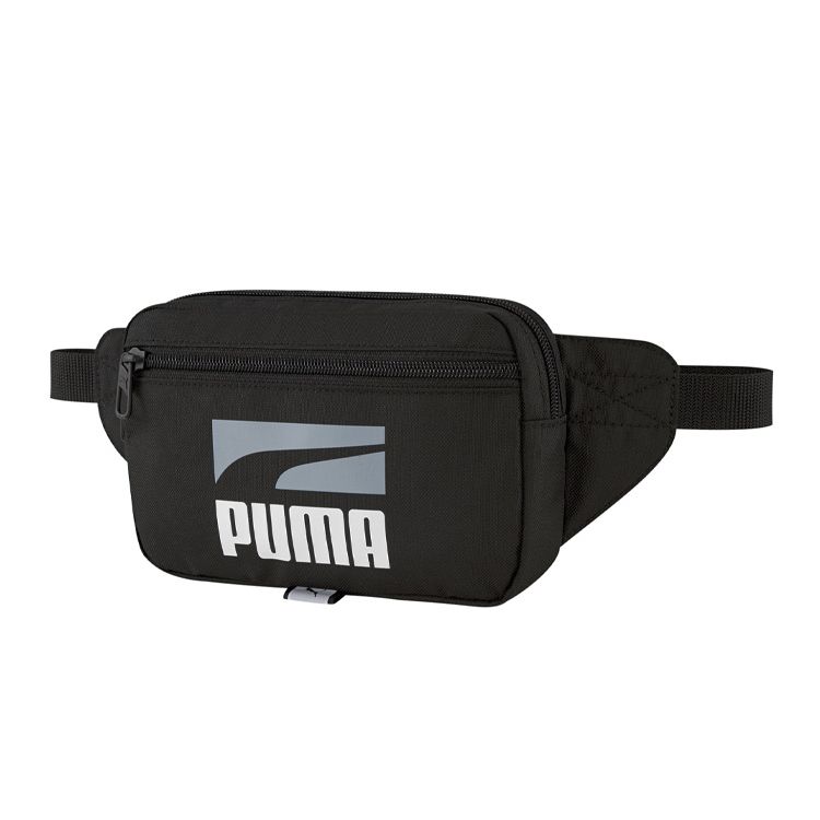 Puma Casual Personality Logo Reflective Plus Fabric Waist Bag Unisex Waist Bag Black 078394-01 Black
