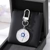 Zinc Zinc Alloy Star Demon Eye Keychain Resin Turkish Blue Eye Pendant Creativity   Father's Day Gifts