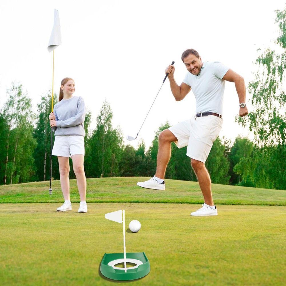 Easy Setup Golf Putting Cup Plastic Golf Training Aid Durable Putting Practice Cup  Golf Training
