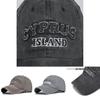 Vintage Distressed Baseball Cap Cyprus Embroidered Washed Canvas Duck Tongue Sun Hat Outdoor Unisex Hat