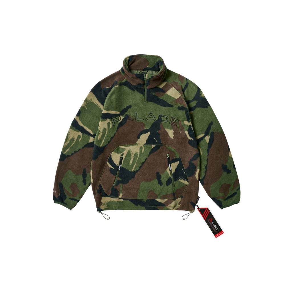 Palace Polartec Fleece Funnel Woodland Camo Unisex Outerwear Multi-Color P25CS081