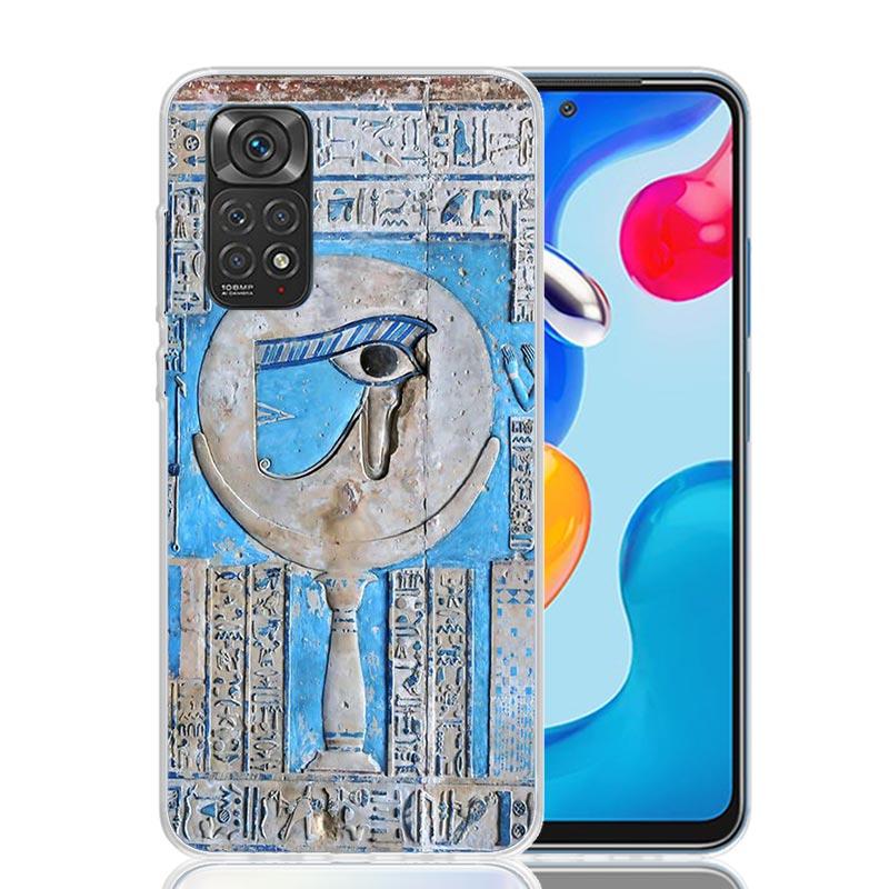 

Egypt Nefertiti Anubis Ankh Pharaoh Phone Case For Xiaomi Redmi Note 15 14 13 12S 12 Pro Plus 11S 11E 11 11T 10S 10 Art Soft Pat Redmi Note 11S 4G