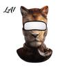 Cappuccio con Fantasia di Animali Realistica Maschera Integrale 3D con Orecchie Antivento Maschera Facciale da Ciclismo per Autunno Sci Inverno Copertura Protezione Solare Costume di Halloween