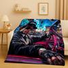 2026 New Top Hip Hop Rapper Star Cartoon Art Flannel Blanket,Ultra Soft Warm Plush Throw for Home Bedroom Bed Sofa Cover Office
