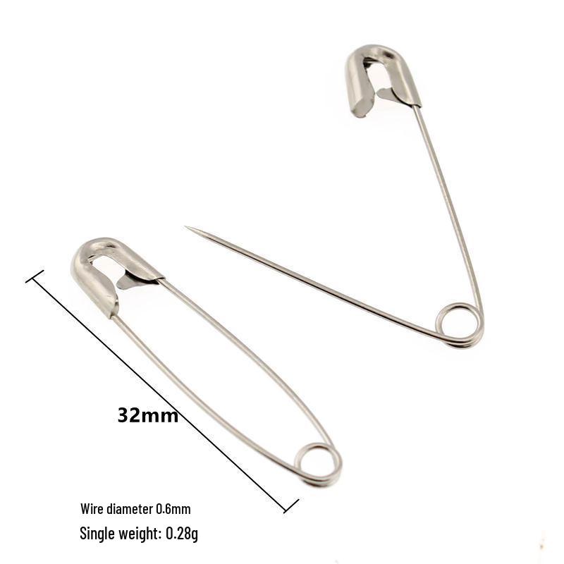 Large Stainless Steel Safety Pin Brooch for Scarves, Sweaters, and Shawls – DIY Clothing Accessory