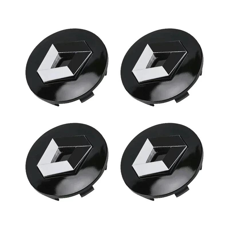 4PCS 57mm 60mm Car Wheel Center Cap Logo Hub Badge Rims Cover For Renault Megane 2 3 Clio 4 Trafic Captur Emblems Kangoo Zoe RS Z555