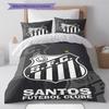Santos FC Pattern Bedding Set Quilt Cover Pillowcase Home Decor Gift (1 * Duvet Cover + 2 * Pillowcase, Without Core)