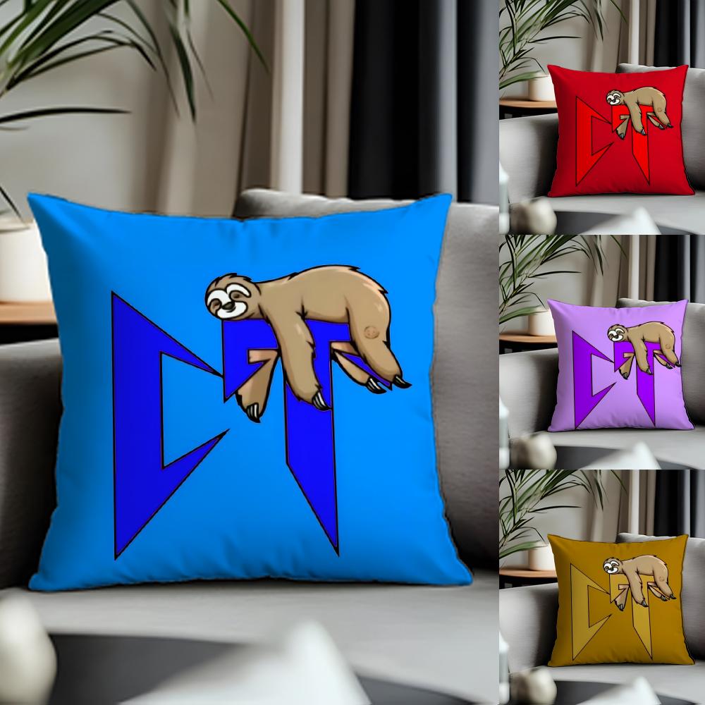 Fashion NNatanael Canoful Cushion Cover Antidustmite Pillowcase Invisible Zipper Silky Short Plush Sofa Cushion Cover