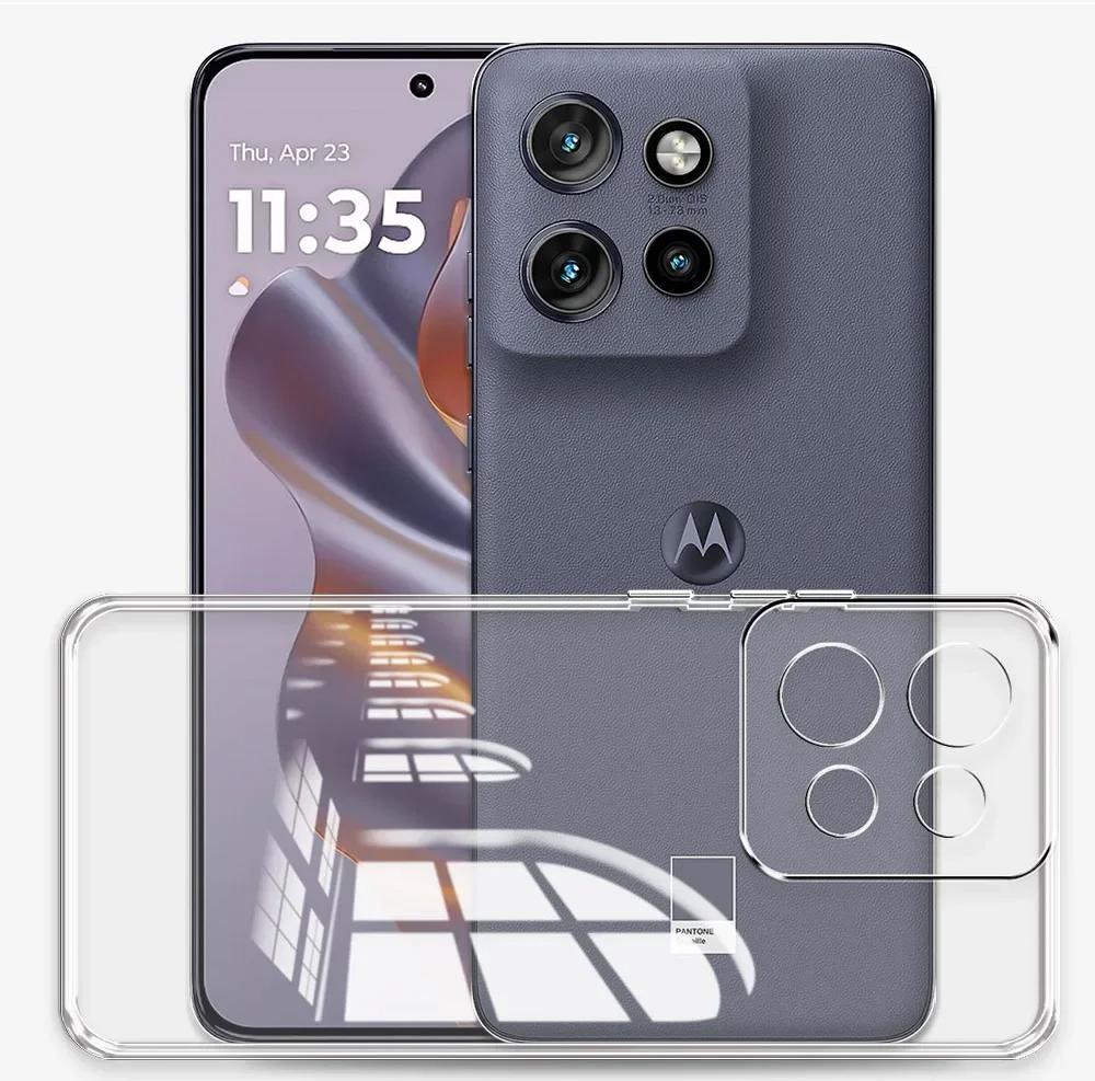 Clear Soft Silicone Phone Cases For Moto Edge 50 Edge 40 30 20 Lite Fusion MOTO EDGE50 NEO MOTO G 2026 5G G86 G100S G54 Transparent Shockproof Cover