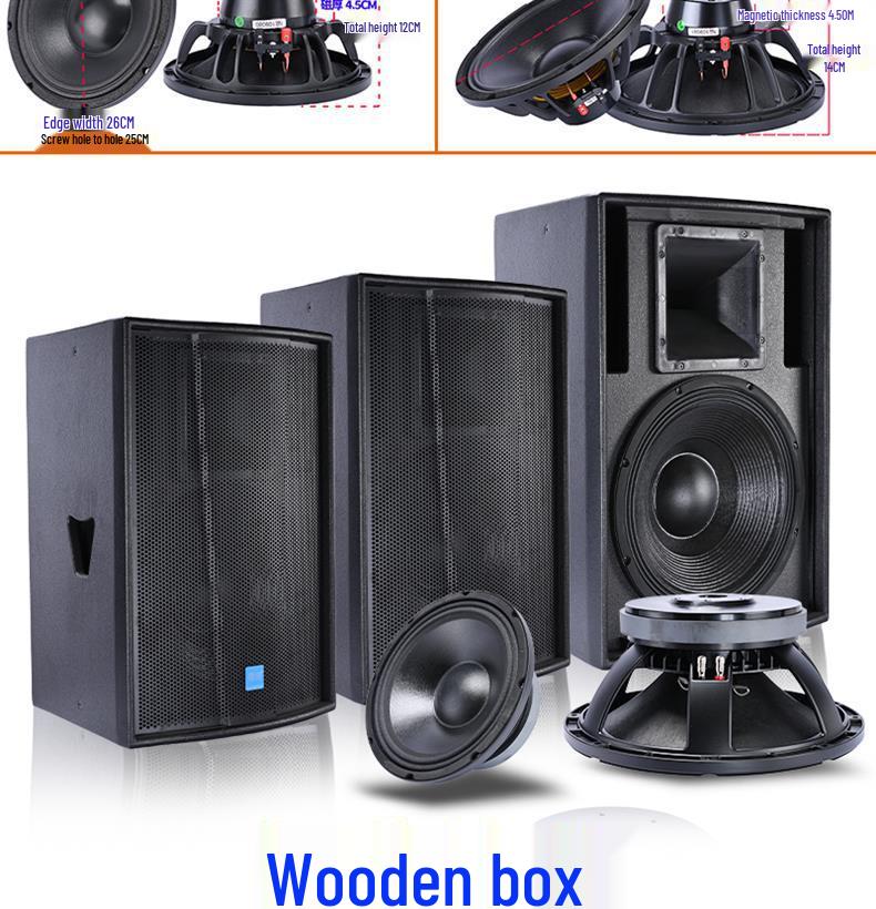 Professional Full-Range Speaker (10, 12, 15 Inch) for Home, KTV, Bar, Stage, Conference, Dance Studio