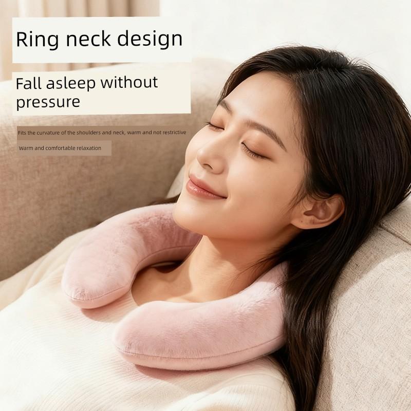 U-Shaped Hot Water Bag for Shoulder and Neck Heating, Water-Fillable, Thickened, Explosion-Proof, Neck Warmer, Hanging Neck Type