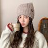 Sweet and cute cat ear knitted wool hat children autumn and winter versatile big head circumference headgear casual warm hat new