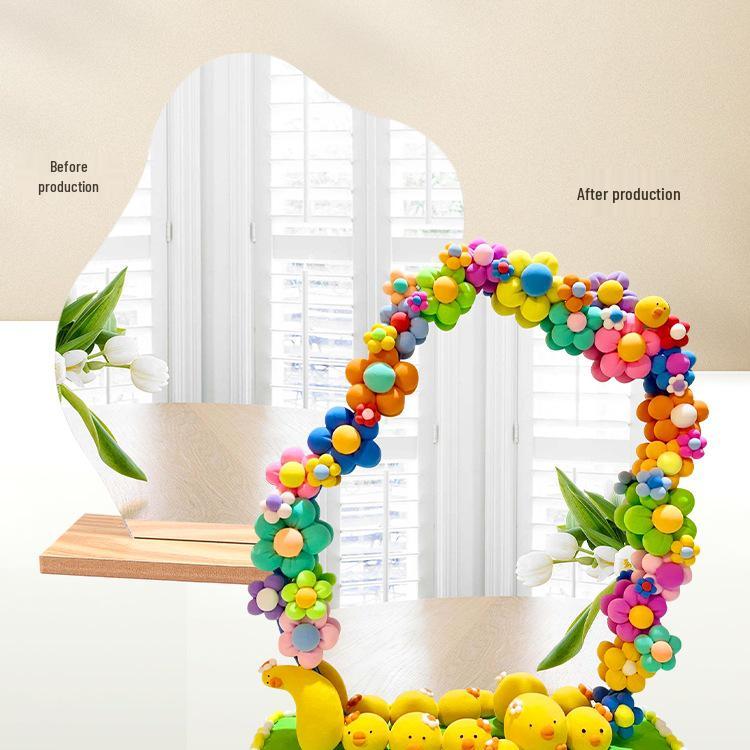 DIY Clay Mirror Decoration Kit - Perfect for Students, Handmade Crafts, Team Building, and Mid-Autumn Festival Gifts.