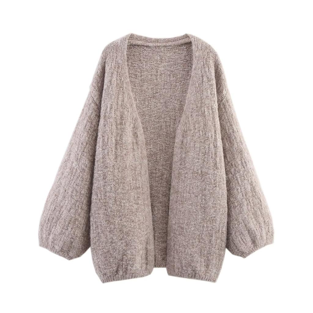 European and American Style, New Women's Clothing, Foreign Style, Fashionable, Casual, Versatile, Buckle-free Knitted Jacket