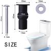 2 Pack Toilet Seat Screws Hinges Expanding Rubber Top Bottom Load Nuts Fixings WC Blind Hole Bathroom Accessories Replacement